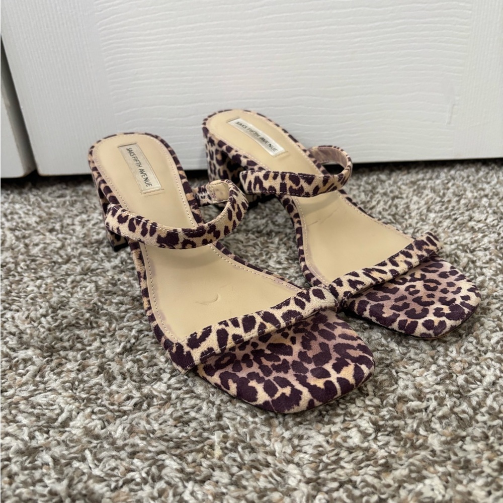 Saks Fifth Avenue Leopard Print Heels